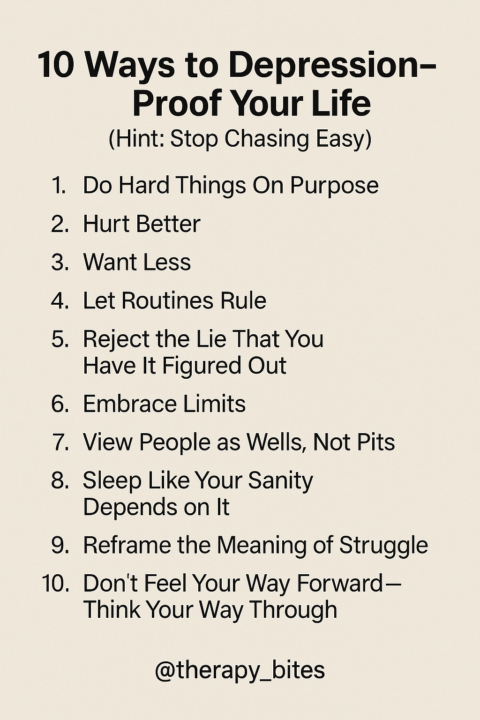 😢The Anti-Depression Code: 10 Tough Truths That Actually Help