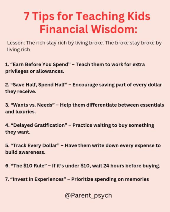 🤑How to Teach Your Kids to Stay Out of the Poor House