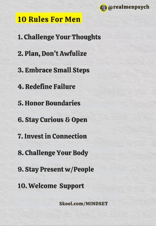 10 Mindset Shifts for Men