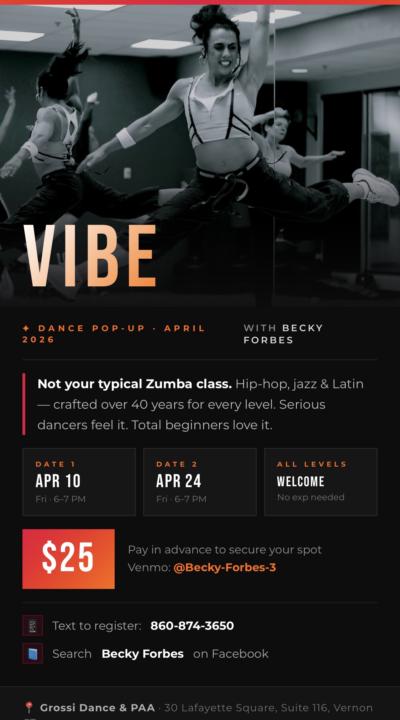VIBE LIVE is back! ( Date correction!)
