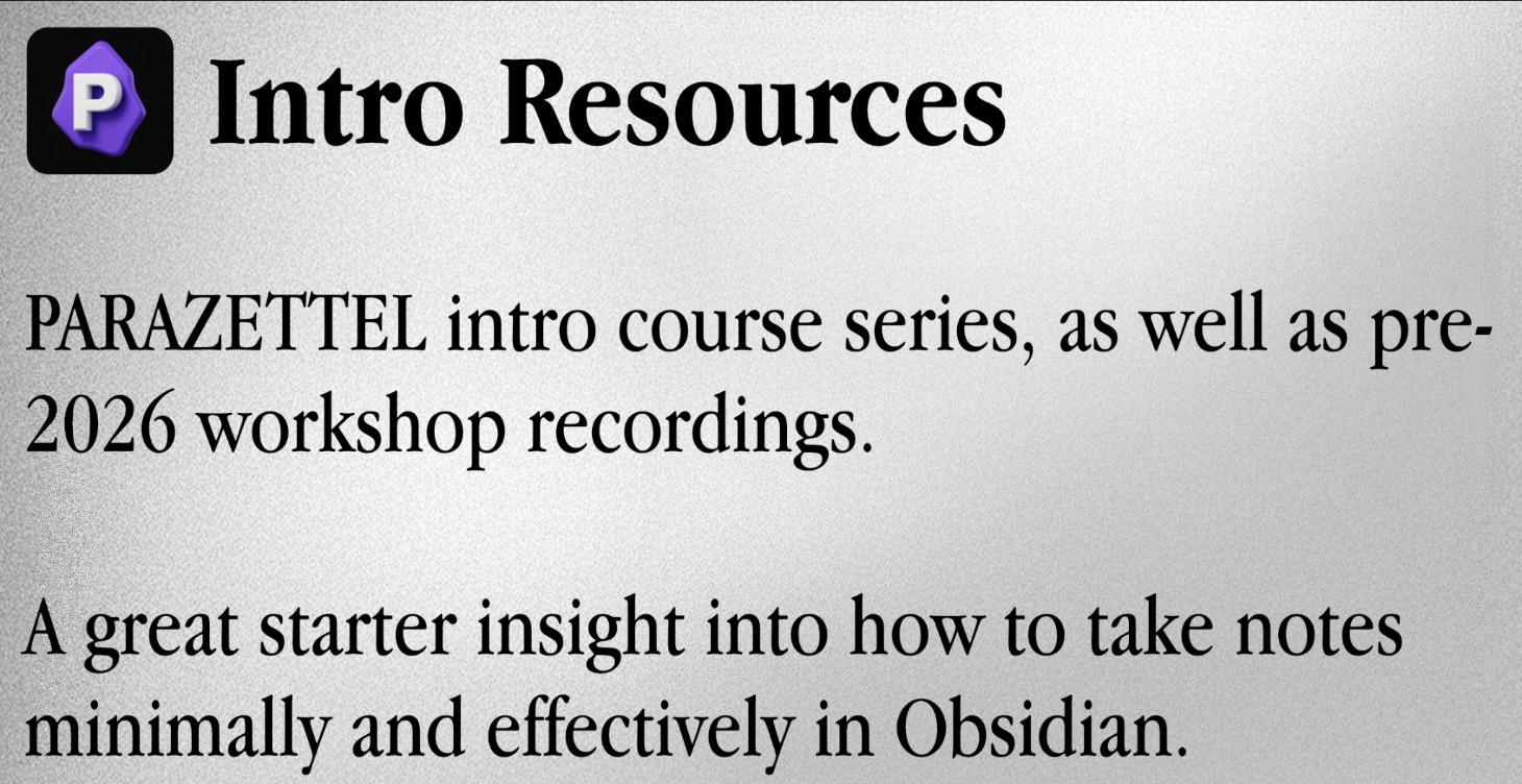 Pre-2026 Recordings & Resources