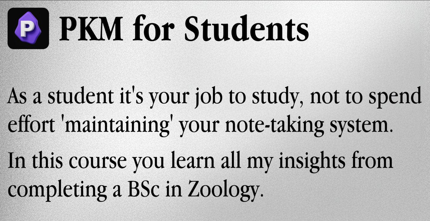 PKM for Students Course