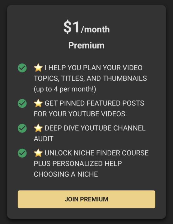 Premium Benefits are Changing + Last Chance for $1/month!!