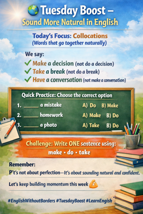 Tuesday Boost-Sound More Natural in English!