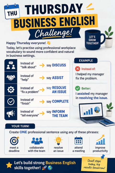 💼 Thursday Business English Challenge 💼