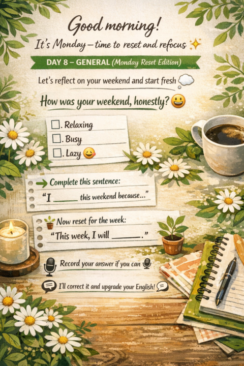 Monday reset edition🌻