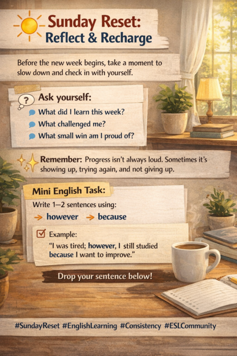 Sunday Reset: Reflect and Recharge