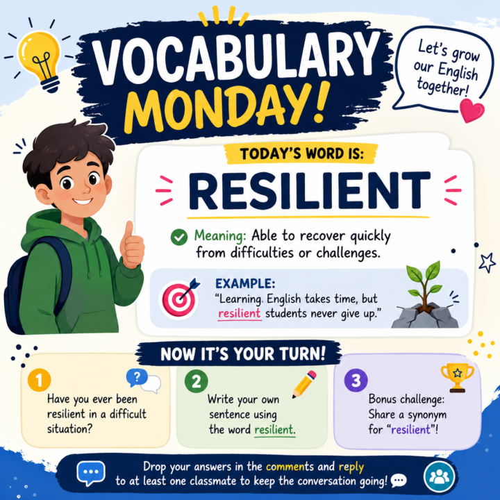 🌟 Vocabulary Monday! 