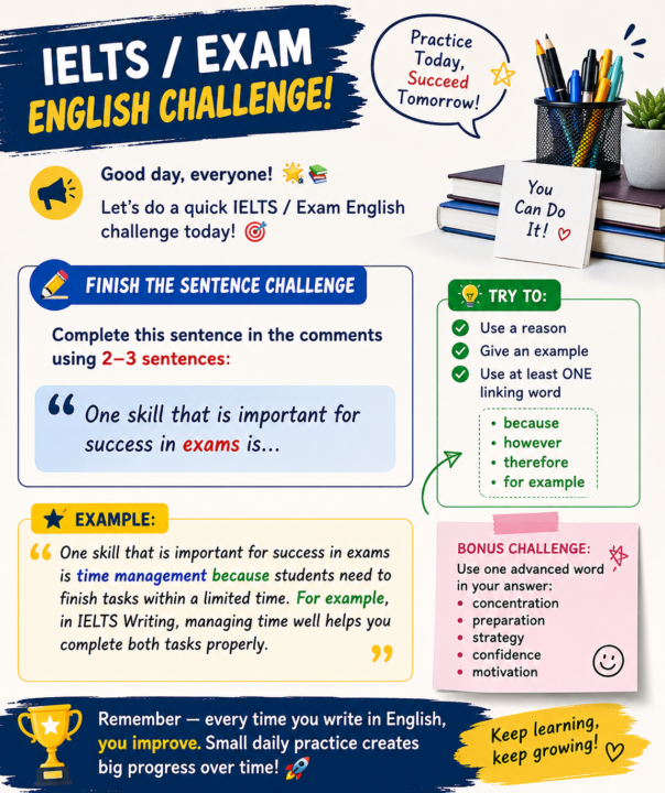 Friday-Exam English Challenge