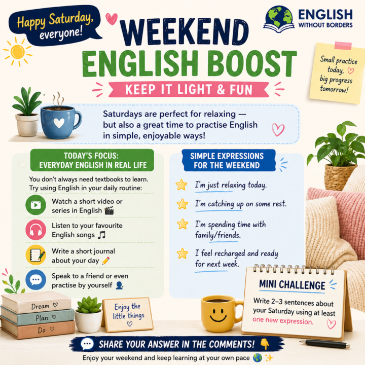 ☀️ Weekend English Boost: Keep It Light & Fun