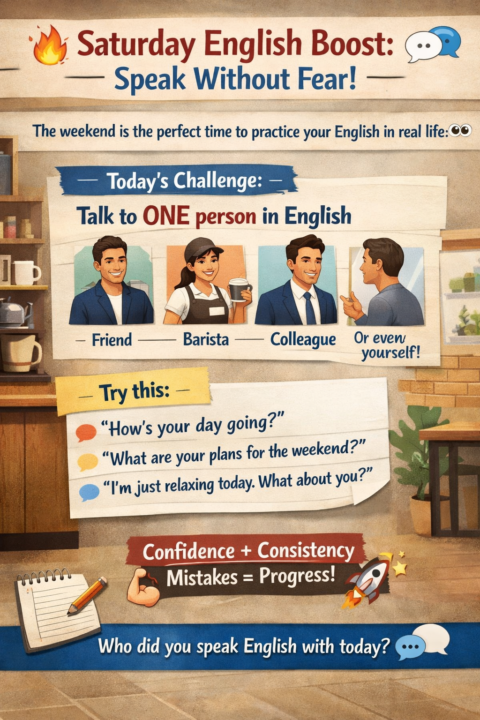 Saturday English Boost: Speak Without Fear!