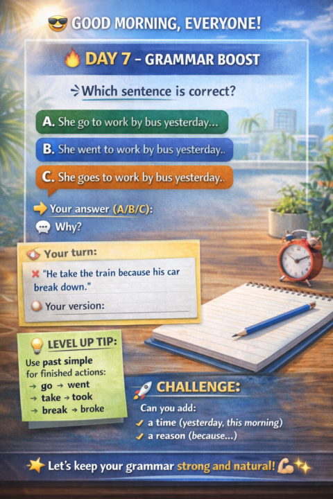 Tuesday-Grammar Boost 🎉😇