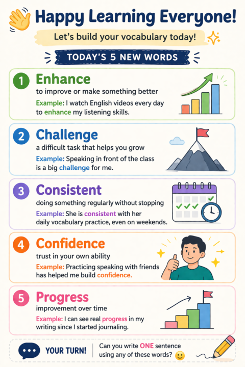 Tuesday- Vocabulary Focus!