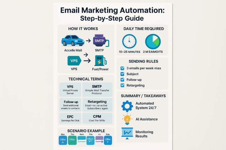 🚀 Accelle Mail + VPS دليل كامل لمبتدئي التسويق عبر الإيميل باستخدام 