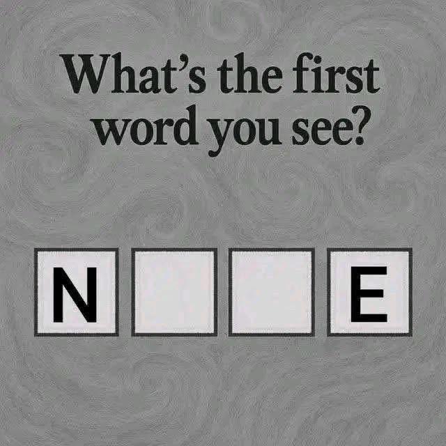 What’s the first word you see? 