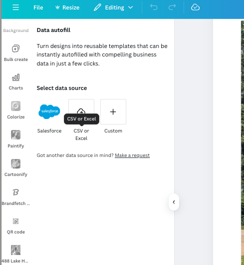 Canva Data Autofill Missing Assign Data Field