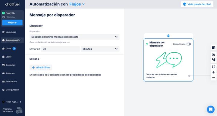 Nunca pierdas un lead: ahora con mensajes por disparador 📩