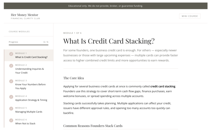 New resource inside the community — Business Credit Card Stacking