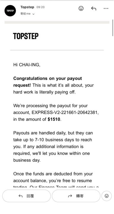 Ts出金＋4530 上週偏向守成的一週