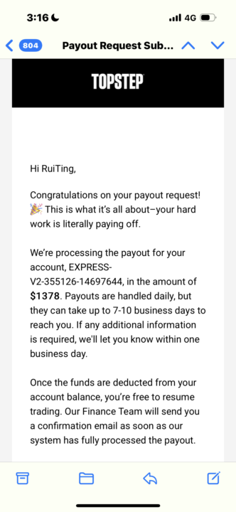 90天挑戰第三次出金+1378