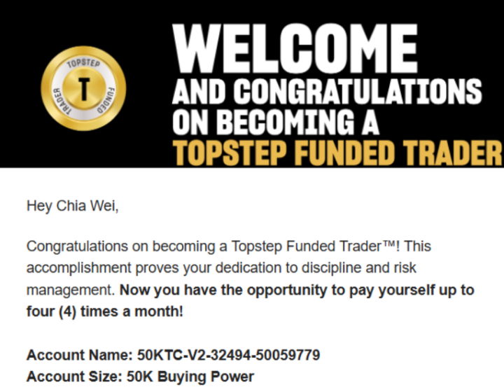 2025/10/9 小道交易紀錄and通過topstep