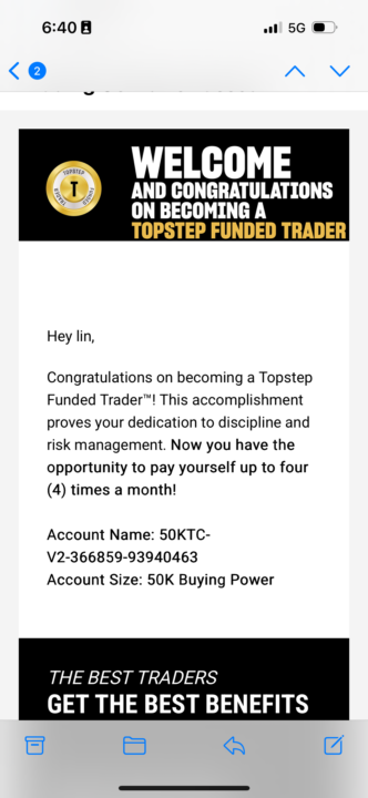 90天挑戰 50K帳號通過