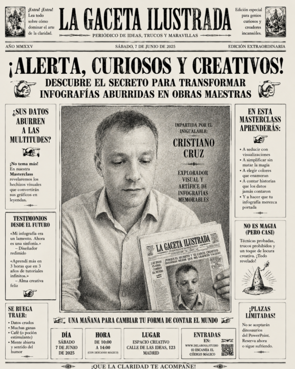 Primera Masterclass en ConciencIA sobre como mejorar las infografías