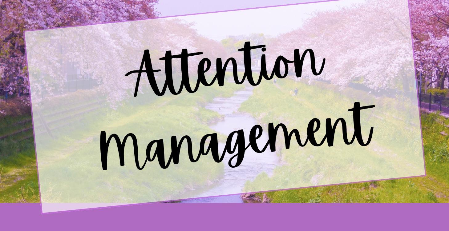 📌 Attention Management Course