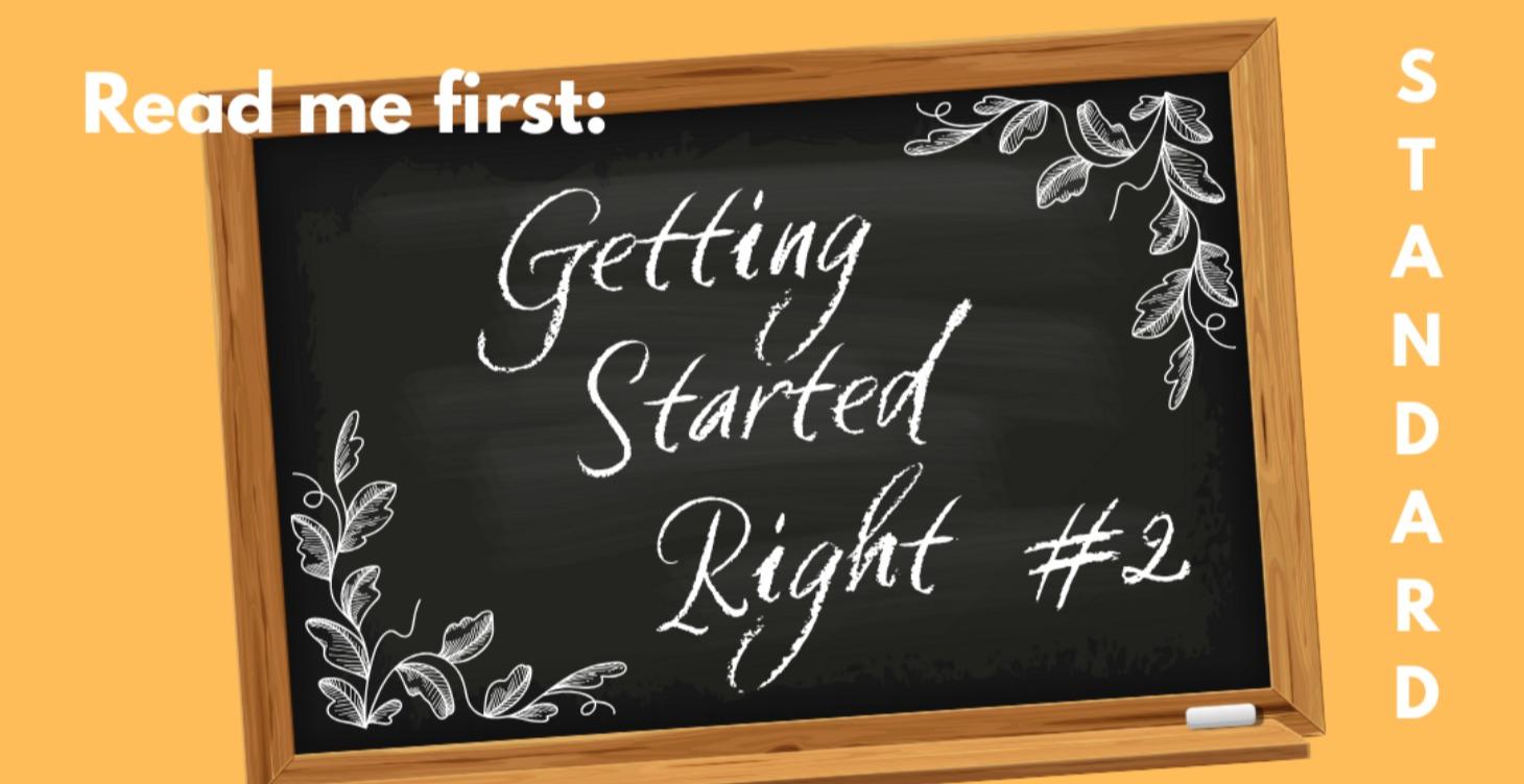 📌 Getting Started Right #2