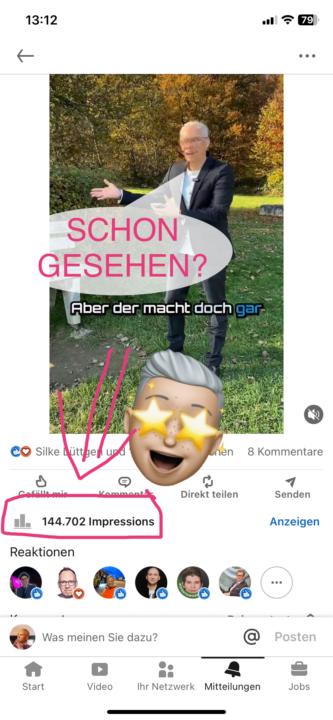 Ein erster kleiner Sichtbarkeitsdurchbruch 🥳