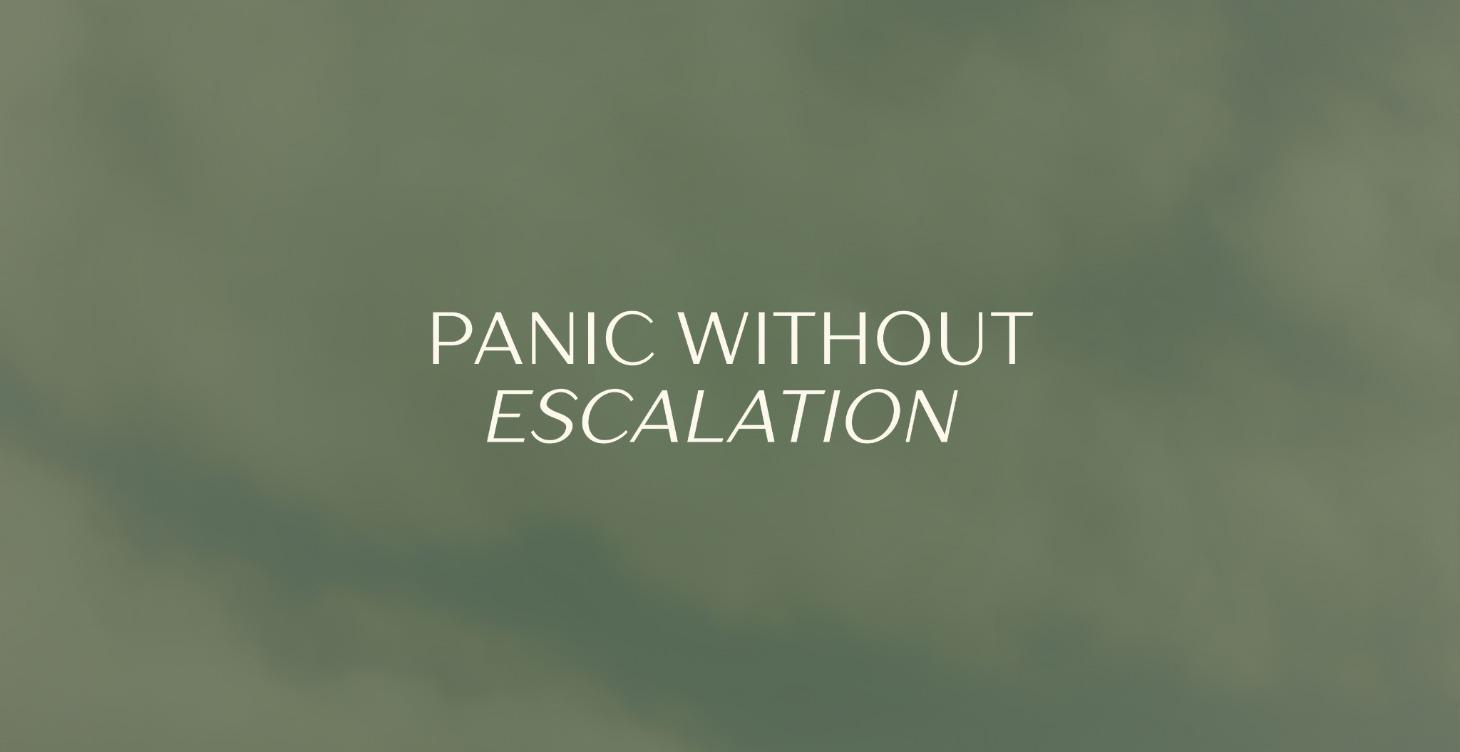Panic Without Escalation Course