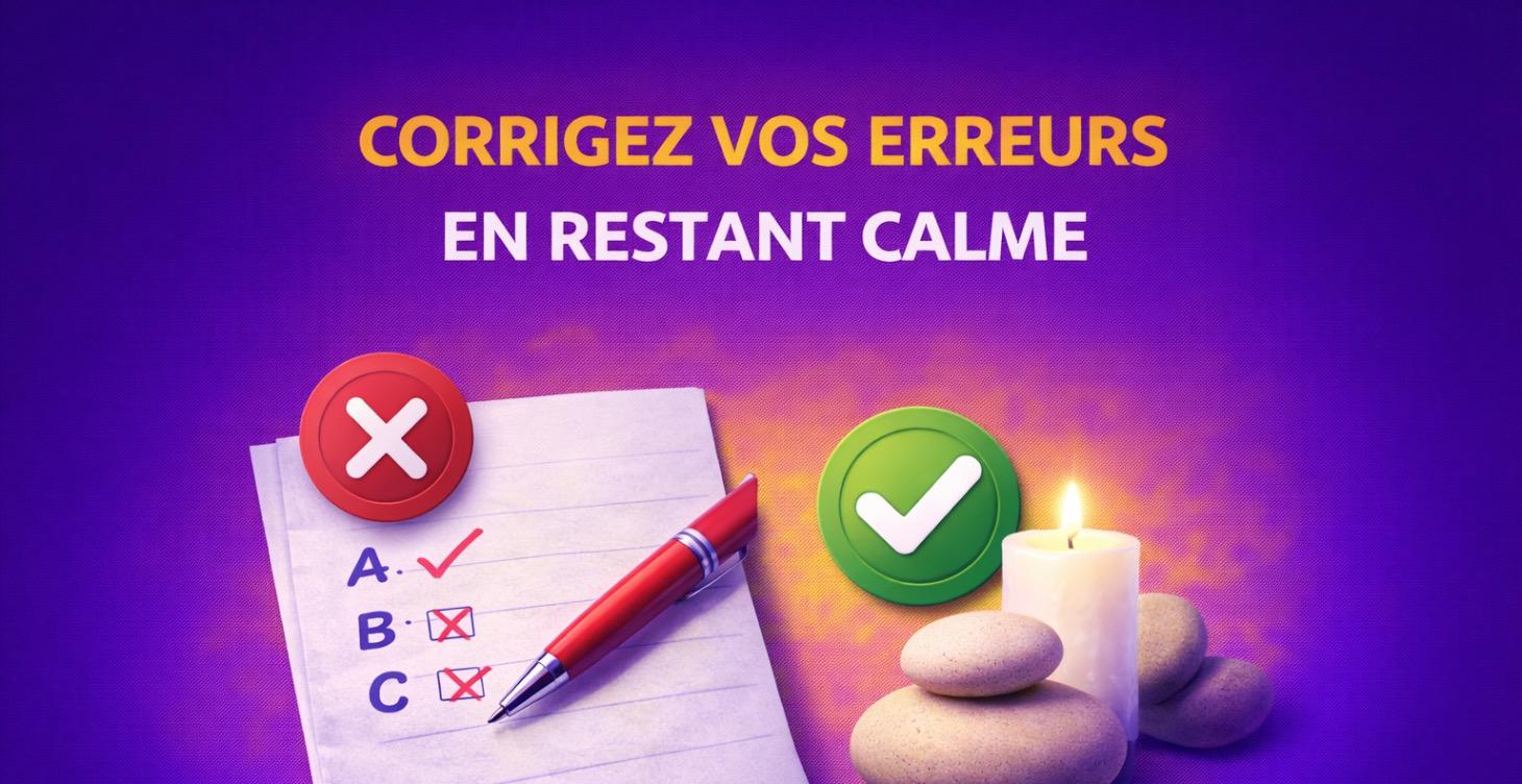 SE CORRIGER SANS PANIQUER