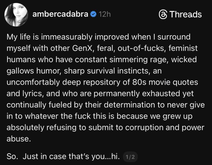 What she said
