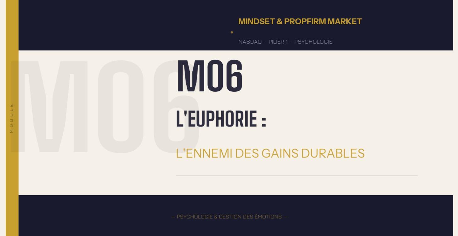 M06 — L'euphorie : l'ennemi des gains durables