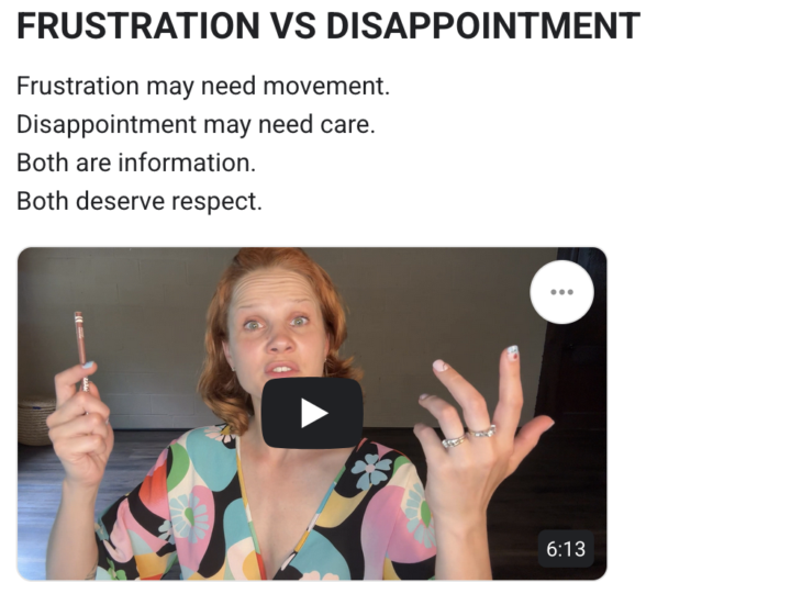 FRUSTRATION VS DISAPPOINTMENT 