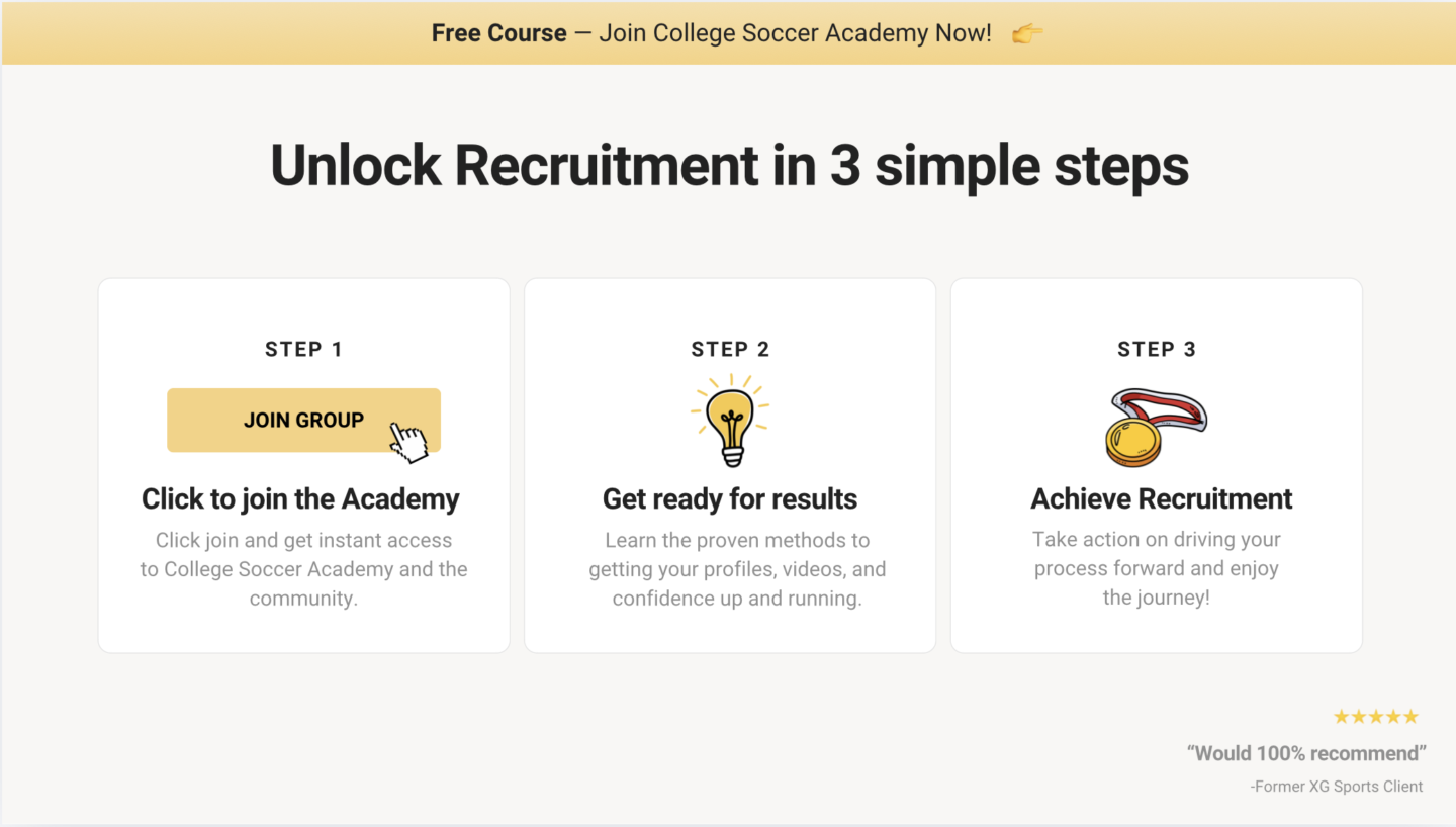 College Soccer Academy