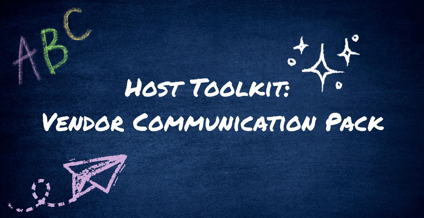 Host Toolkit : Before You Send Anything