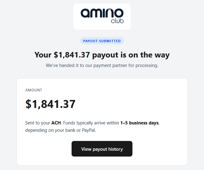 Guys payout went out today