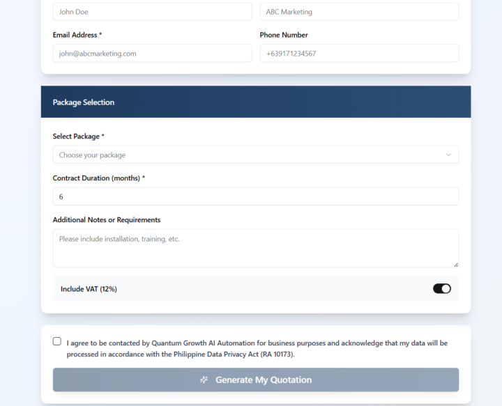 🚨 Day 2 Update: I Refined Key Issues in Our AI Quotation Maker — It Now Sends Fully Automated Proposals for Virtual Offices even Faster and Cleaner.