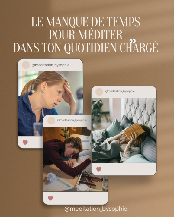 Le manque de temps dans ton quotidien chargé !  