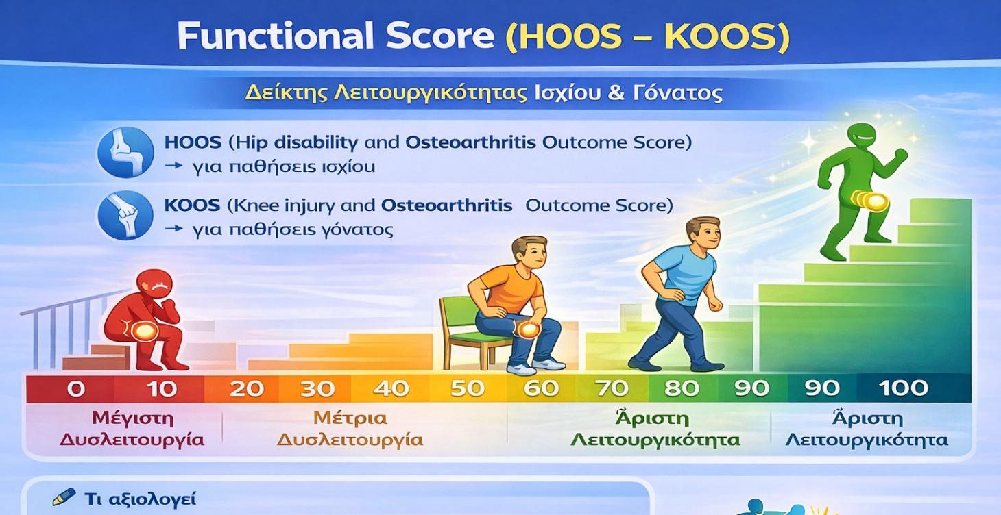 📊 Δείκτης Λειτουργικότητας Ισχίου & Γόνατος
