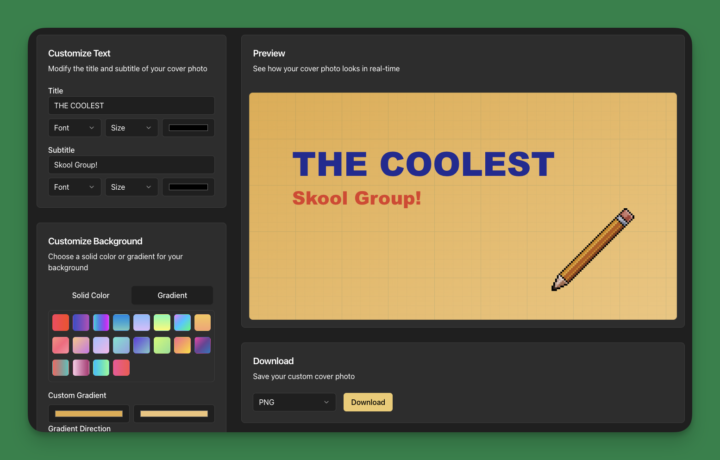 Cover Photo Builder