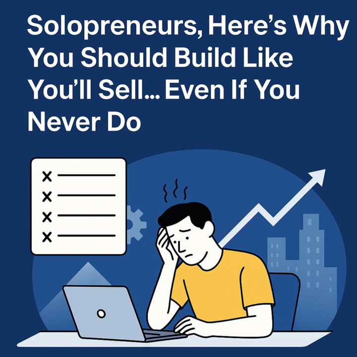 Solopreneurs, Here’s Why You Should Build Like You’ll Sell…Even If You Never Do