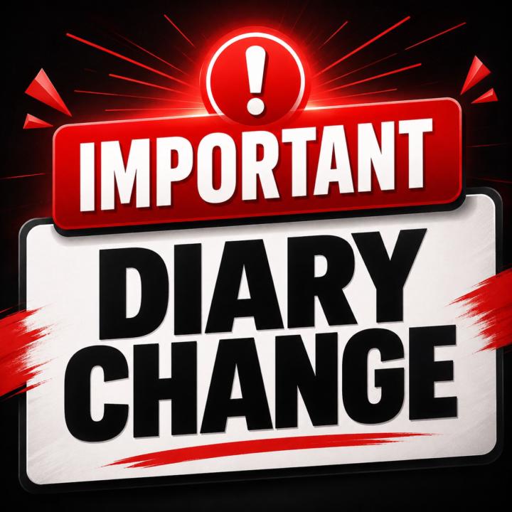 Time change and diary changes for live mentoring this week!!