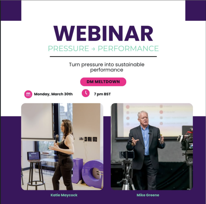 Free WEBINAR - Turn Pressure into Performance