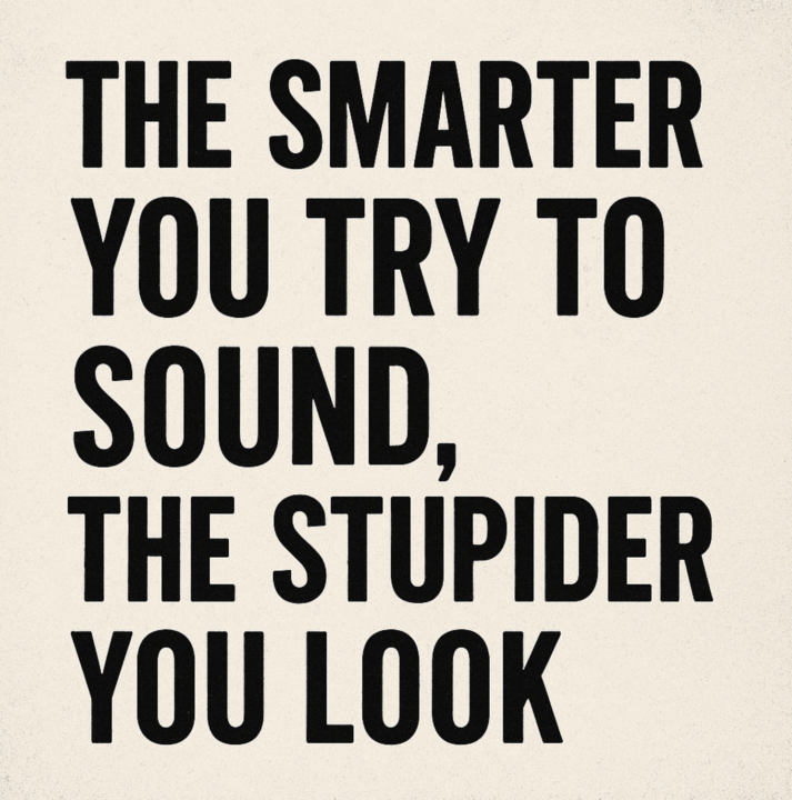 Simple Sells. Clever Confuses.