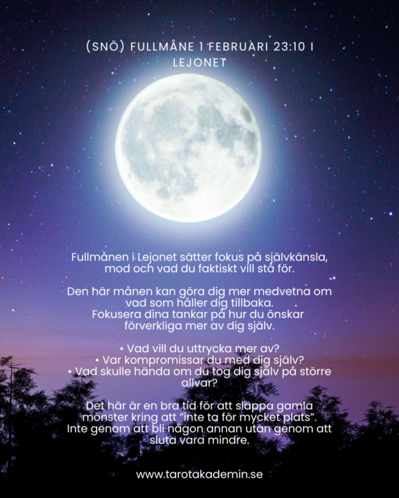 Fullmåne i Lejonet – 1/2 kl. 22:10