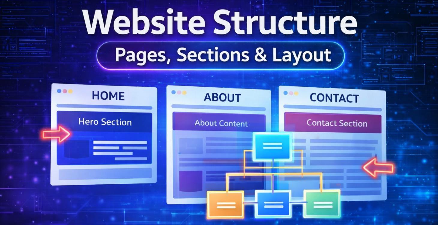Website Structure: Pages, Sections & Layout
