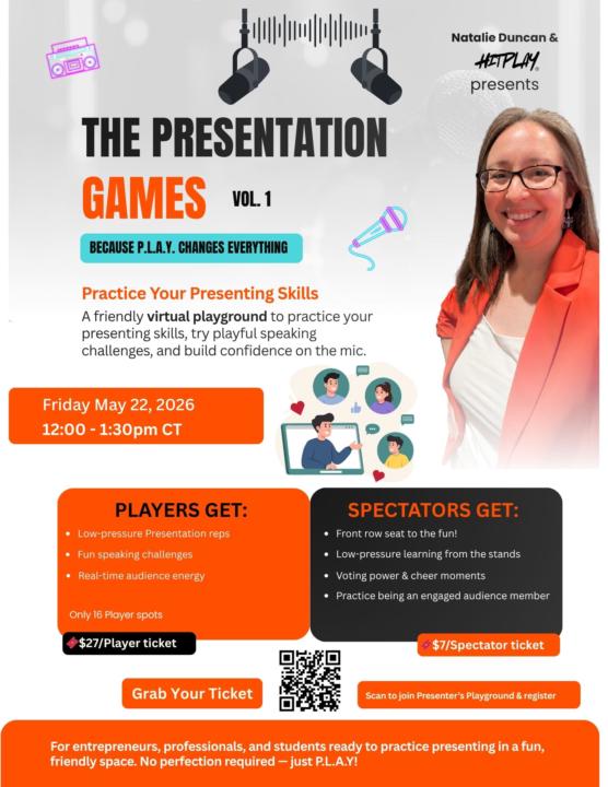 🎤 Come Play in The Presentation Games 🙌