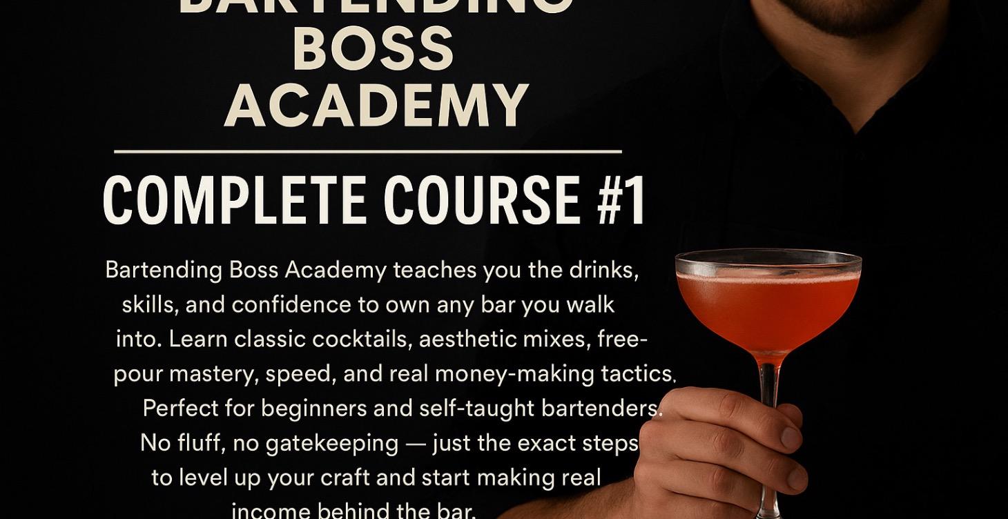 Bartending Boss Academy: Complete Course #1